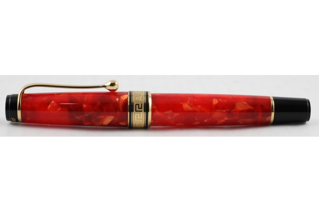 Aurora Optima Limited Edition Coral Red Fountain Pen