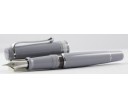Aurora Limited Edition Optima Grey With Silver Trim, Flexible Fine Nib Fountain Pen