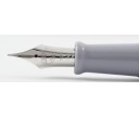 Aurora Limited Edition Optima Grey With Silver Trim, Flexible Fine Nib Fountain Pen