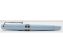 Aurora Limited Edition Optima Light Blue with Silver Trim, Flexible Fine Nib Fountain Pen