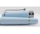 Aurora Limited Edition Optima Light Blue with Silver Trim, Flexible Fine Nib Fountain Pen