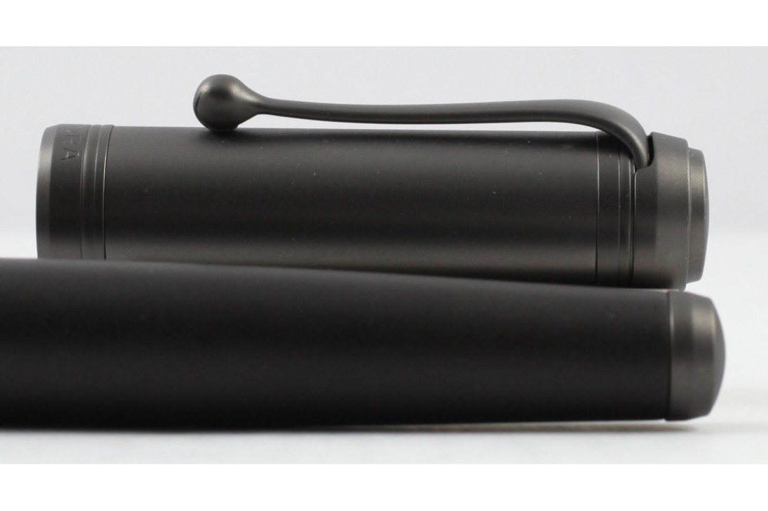 Aurora Talentum Matte Black Metal Cap Fountain Pen