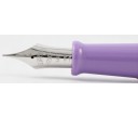 Aurora Limited Edition Optima Purple With Silver Trim, Flexible Fine Nib Fountain Pen