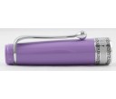 Aurora Limited Edition Optima Purple With Silver Trim, Flexible Fine Nib Fountain Pen