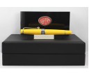 Aurora Limited Edition Optima Yellow with Silver Trim, Flexible Fine Nib Fountain Pen