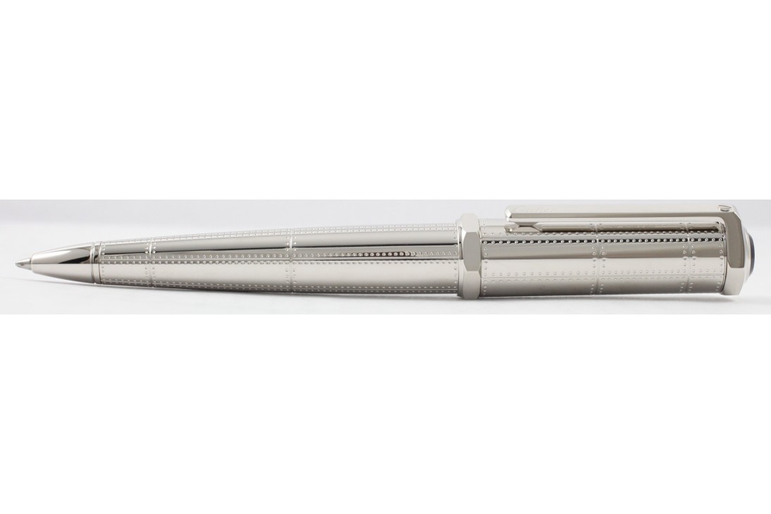Cartier Santos OP000162 Dumont Rivet Motif In Metal With Palladium Finish Ball Pen