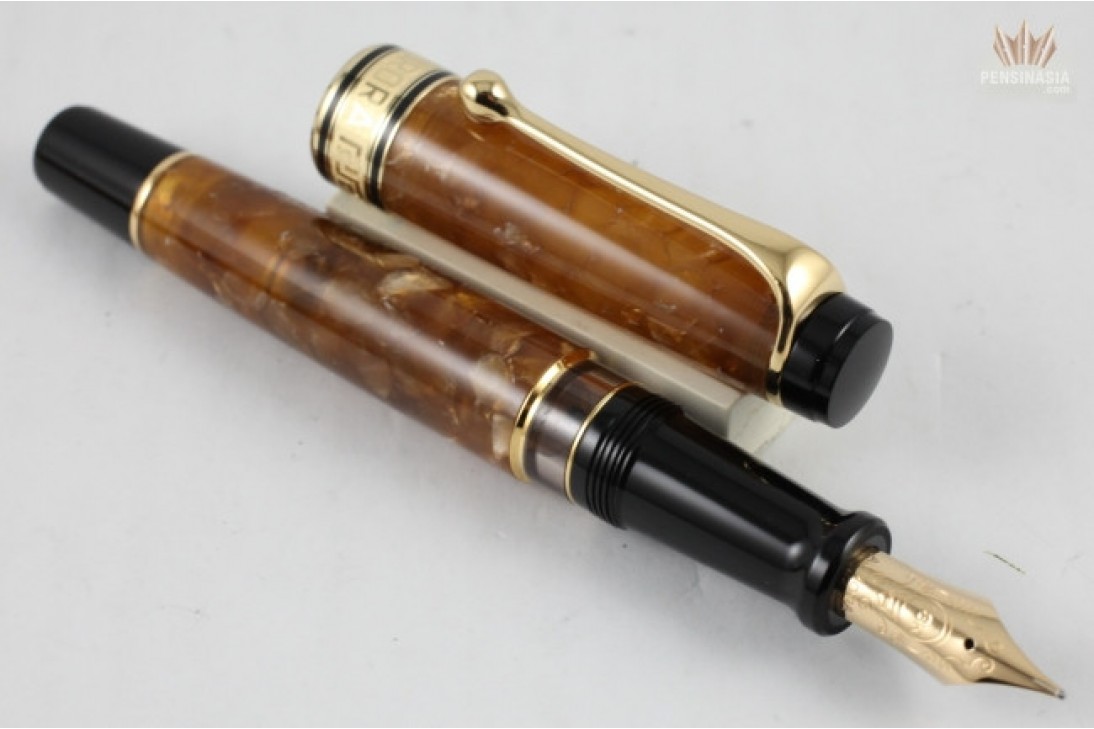 AURORA LIMITED EDITION OPTIMA 365 CAPPUCCINO (TORTOISESHELL) FOUNTAIN PEN