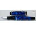 Aurora Optima Blue Auroloide Chrome Plated Trims Roller Ball Pen