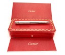 Cartier OP000119 Santos de Cartier Large Godrons Decor Metal Palladium and Gold Finishes Ball Pen