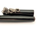 Nakaya Piccolo Long Writer Kuro Tamenuri Fountain Pen with Dragon Stopper