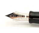 Nakaya Piccolo Long Writer Kuro Tamenuri Fountain Pen with Dragon Stopper