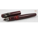 Nakaya Piccolo Long Writer Aka Tamenuri with Turtle Stopper Fountain Pen