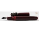 Nakaya Piccolo Long Writer Aka Tamenuri with Turtle Stopper Fountain Pen