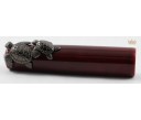 Nakaya Piccolo Long Writer Aka Tamenuri with Turtle Stopper Fountain Pen