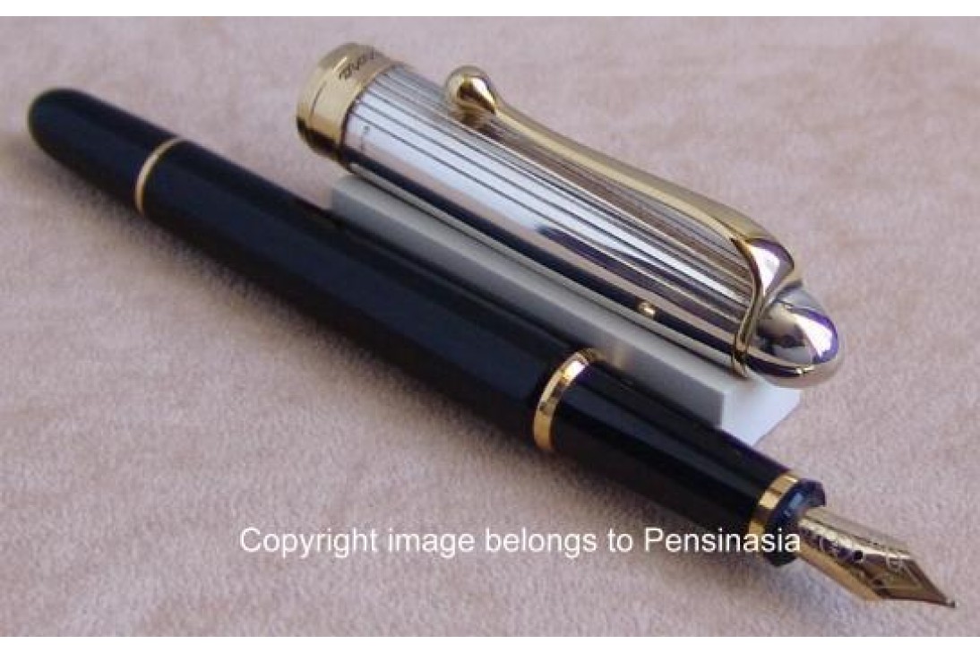 Aurora 88 Ottantotto Silver Linear Regular 814 Fountain Pen