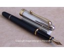 Aurora 88 Ottantotto Silver Linear Regular 814 Fountain Pen