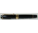 Aurora Optima Black Resin Gold Plated Trims Fountain Pen