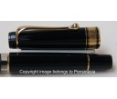 Aurora Optima Black Resin Gold Plated Trims Fountain Pen