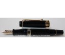 Aurora Optima Black Resin Gold Plated Trims Fountain Pen
