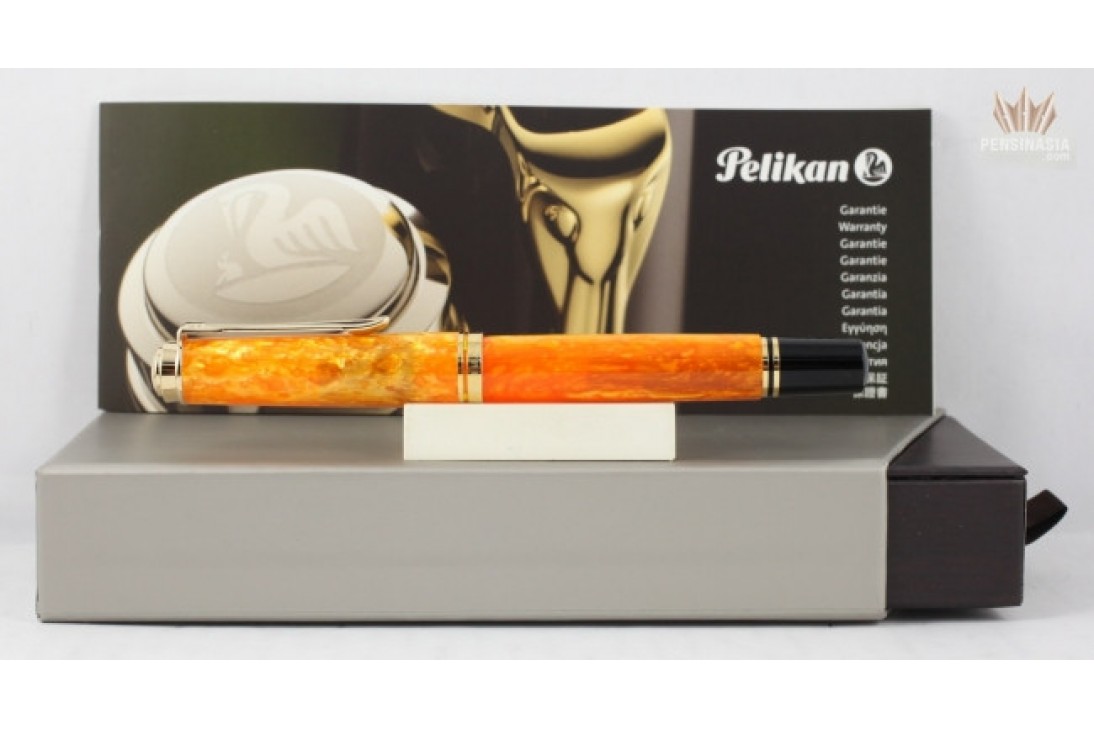 Pelikan Special Edition Souveran M600 Vibrant Orange Fountain Pen