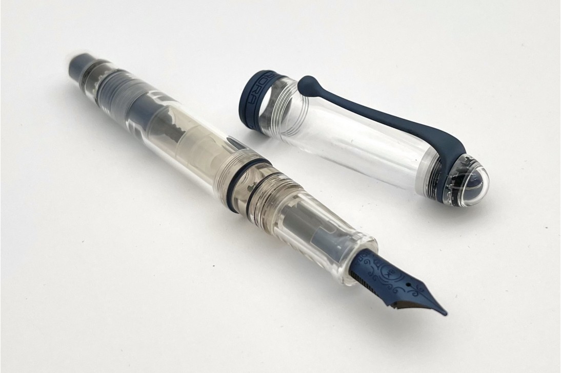 Aurora Limited Edition Trilobiti Cobalt Blue Demonstrator Fountain Pen