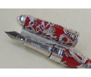 Caran d'ache Limited Edition Dragon Pearl Silver Fountain Pen