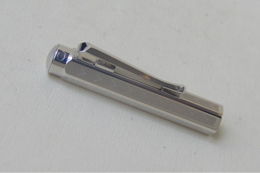 Caran d'ache Ecridor Chevron Silver Rhodium Plated Fountain Pen