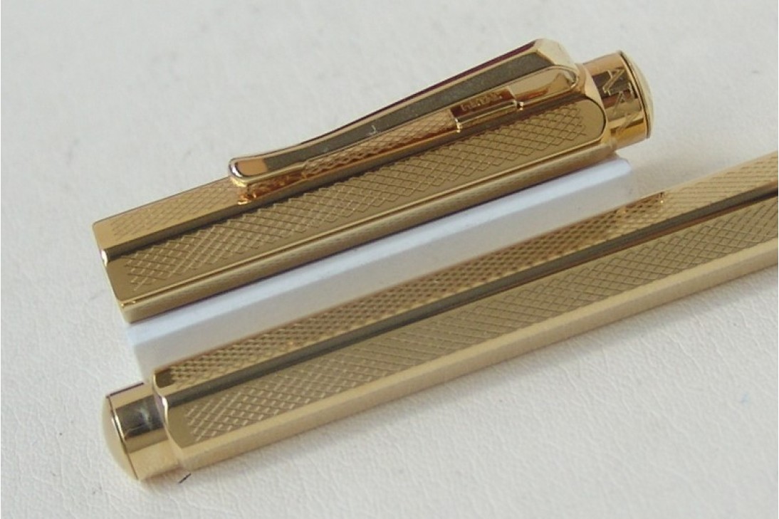 Caran d'ache Ecridor Retro Gold Plated Roller Ball Pen