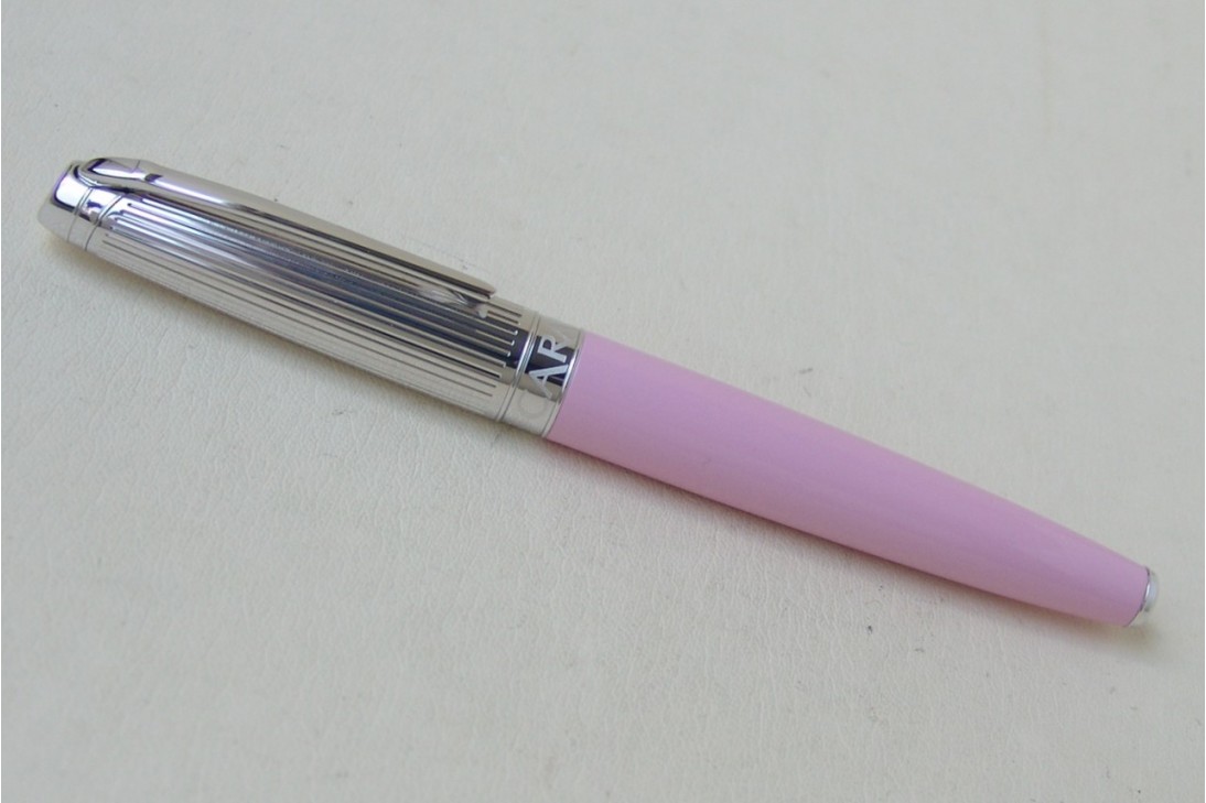 Caran d'ache Leman Bicolour Pink Rhodium Plated Fountain Pen