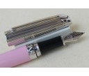 Caran d'ache Leman Bicolour Pink Rhodium Plated Fountain Pen