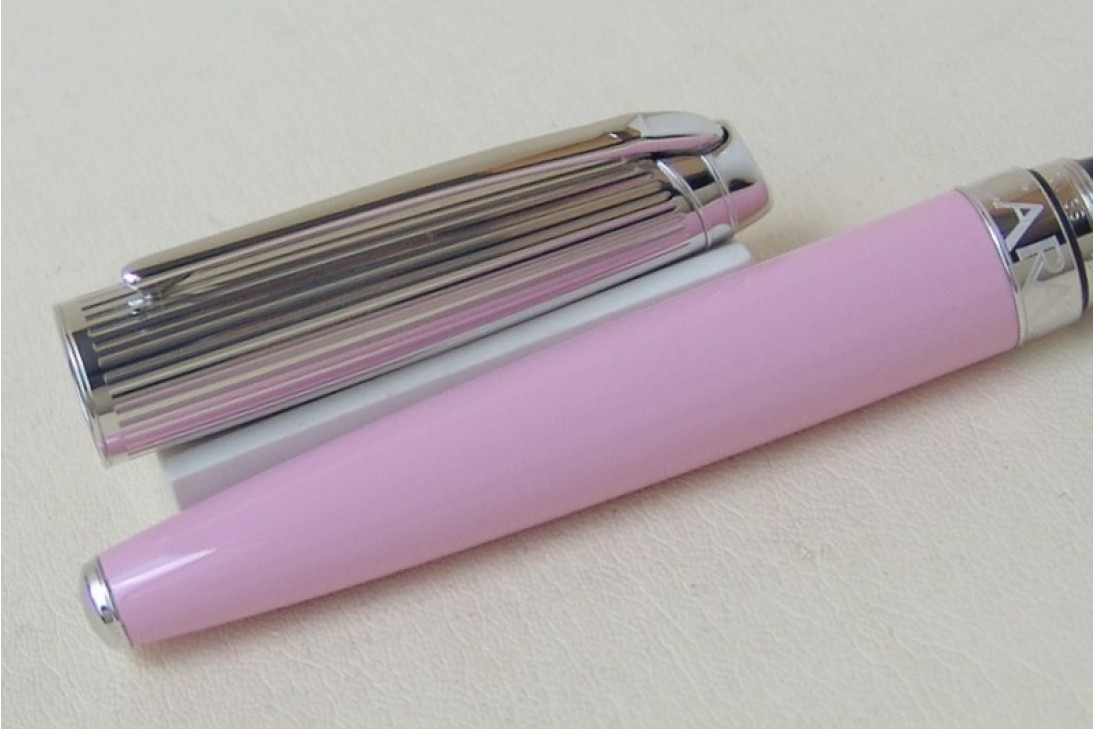 Caran d'ache Leman Bicolour Pink Rhodium Plated Fountain Pen