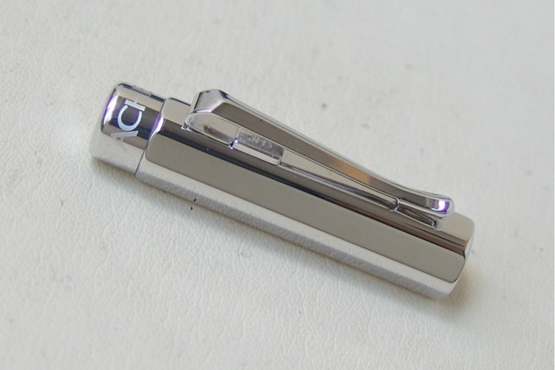 Caran d'ache Varius Alligator Silver Plated Rhodium Coated Fountain Pen