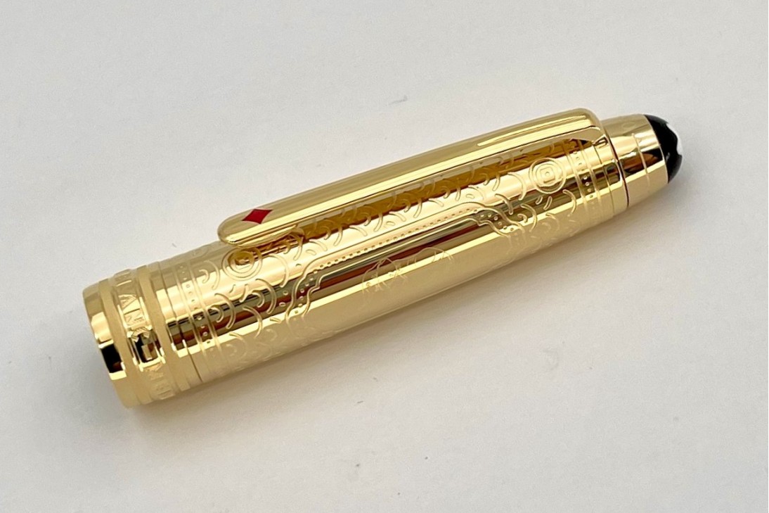 Montblanc MB128471 Meisterstück Around the World in 80 Days Doue Classique 145 Fountain Pen (Dark Grey)