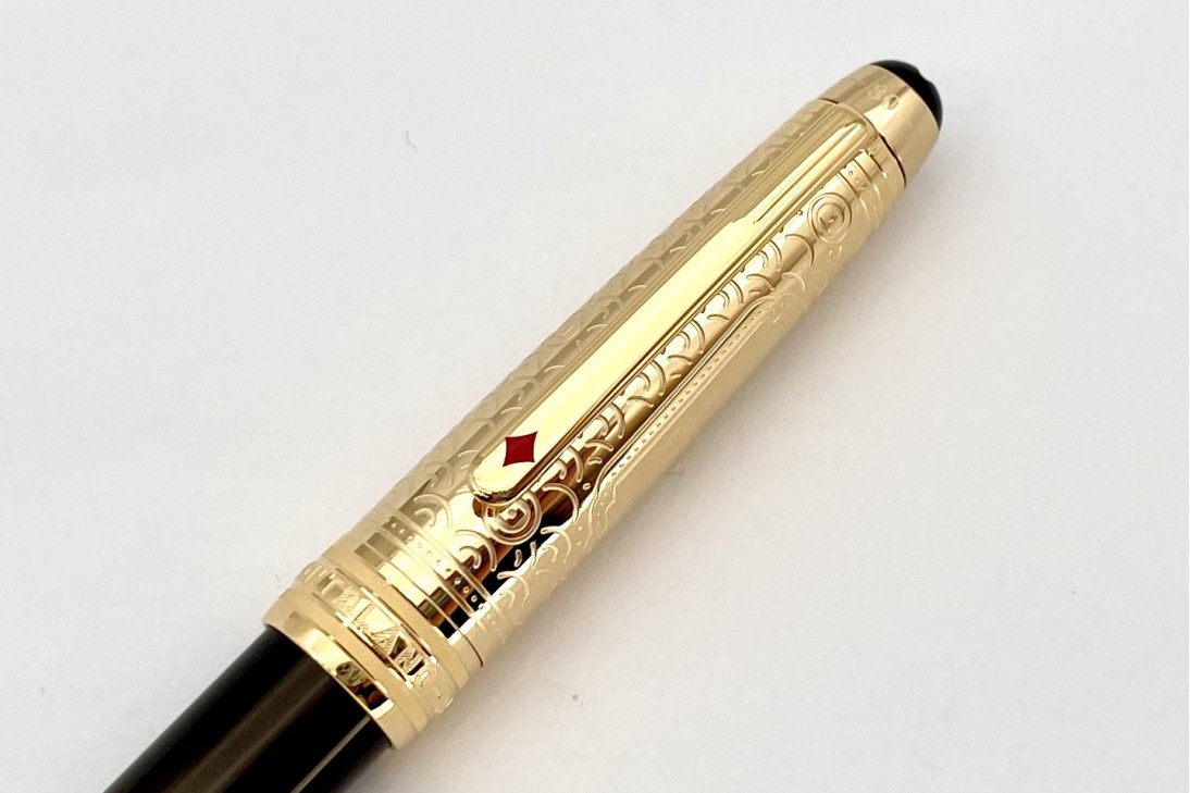 Montblanc MB128471 Meisterstück Around the World in 80 Days Doue Classique 145 Fountain Pen (Dark Grey)