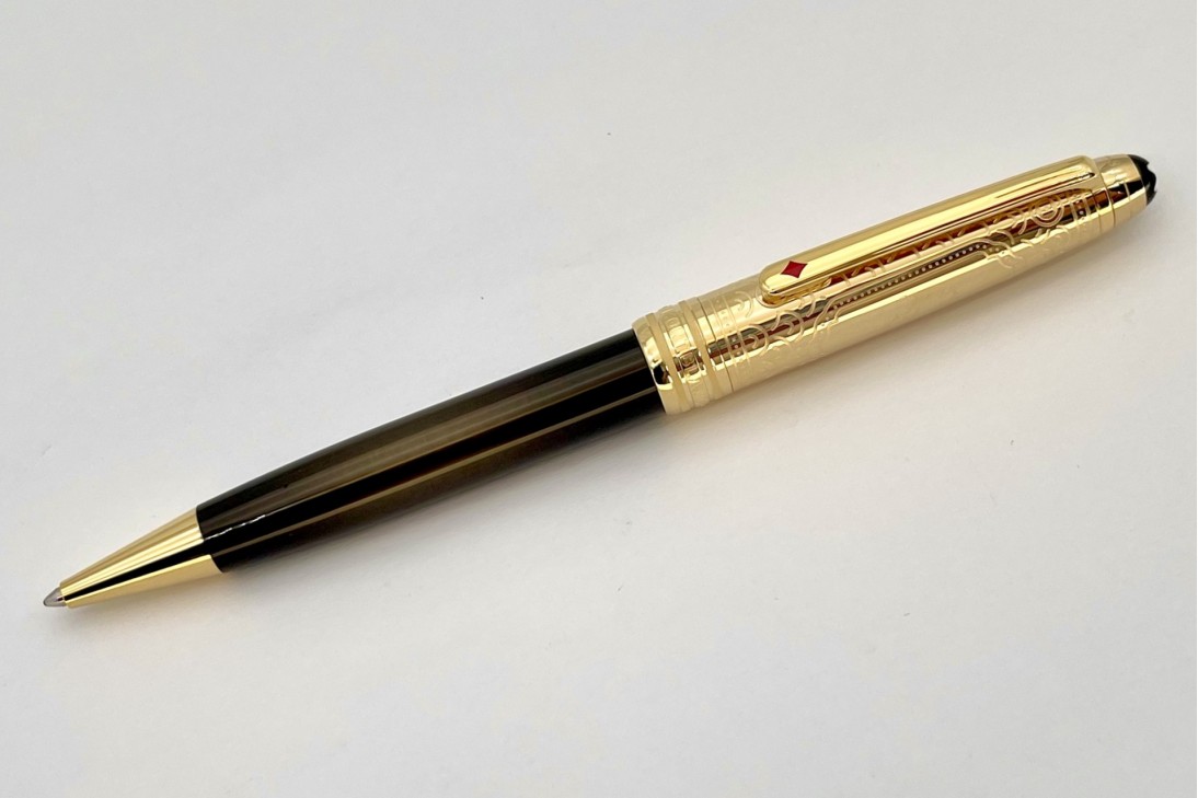 Montblanc MB128483 Meisterstück Around the World in 80 Days Doue Classique 164 Ball Pen (Dark Grey)