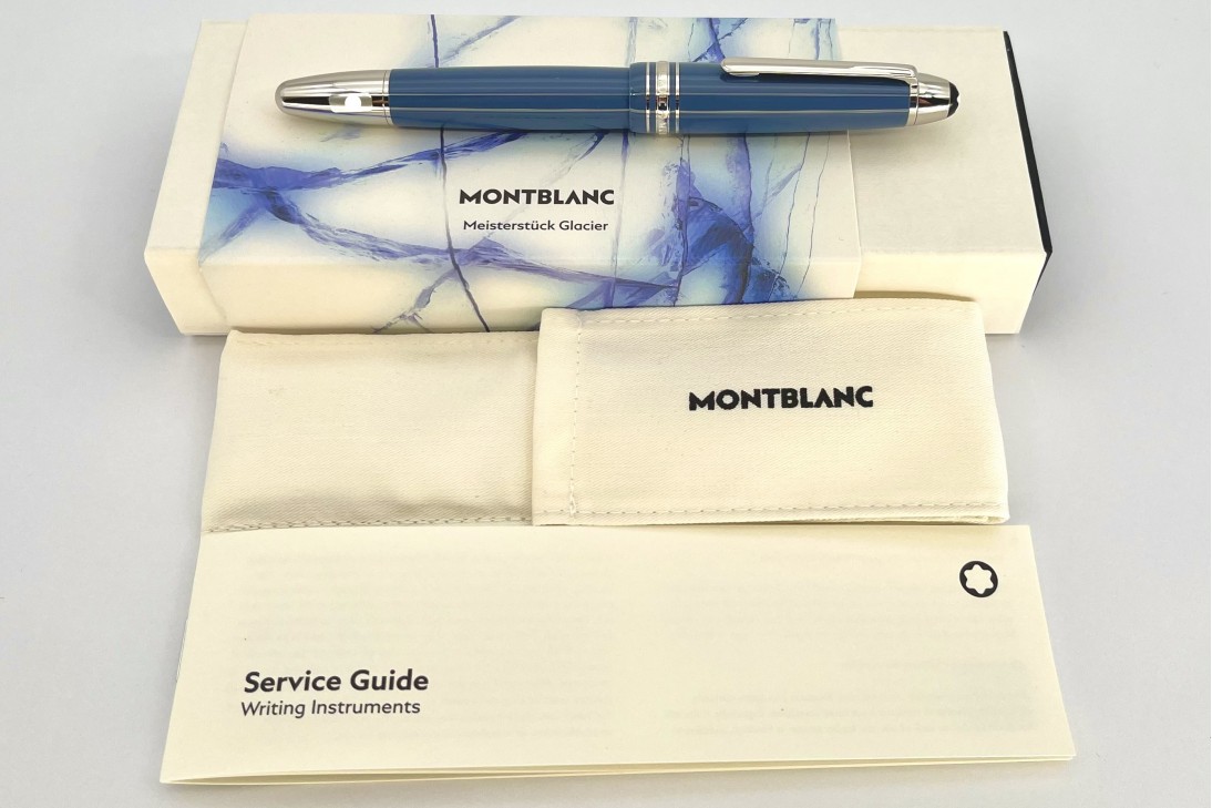 Montblanc MB129392 Meisterstuck 146 Glacier LeGrand Blue Fountain Pen