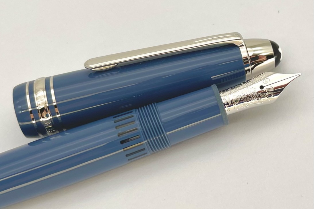 Montblanc MB129392 Meisterstuck 146 Glacier LeGrand Blue Fountain Pen