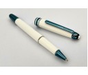 Montblanc MB129400 Meisterstuck 163 Glacier Classique White Roller Pen