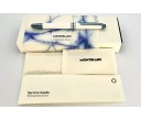 Montblanc MB129400 Meisterstuck 163 Glacier Classique White Roller Pen