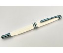 Montblanc MB129400 Meisterstuck 163 Glacier Classique White Roller Pen