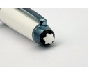 Montblanc MB129400 Meisterstuck 163 Glacier Classique White Roller Pen