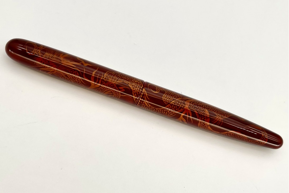 Nakaya Cigar Long Tamesukashi Ascending Dragon Fountain Pen