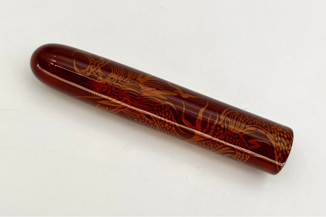 Nakaya Cigar Long Tamesukashi Ascending Dragon Fountain Pen
