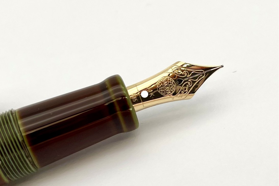 Nakaya D-17mm Cigar Long Heki-Tamenuri Fountain Pen