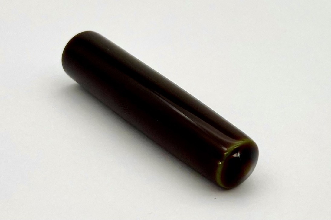 Nakaya Piccolo Long Cigar Heki-Tamenuri with 6 Black paws and Nashiji on Grip Section Fountain Pen