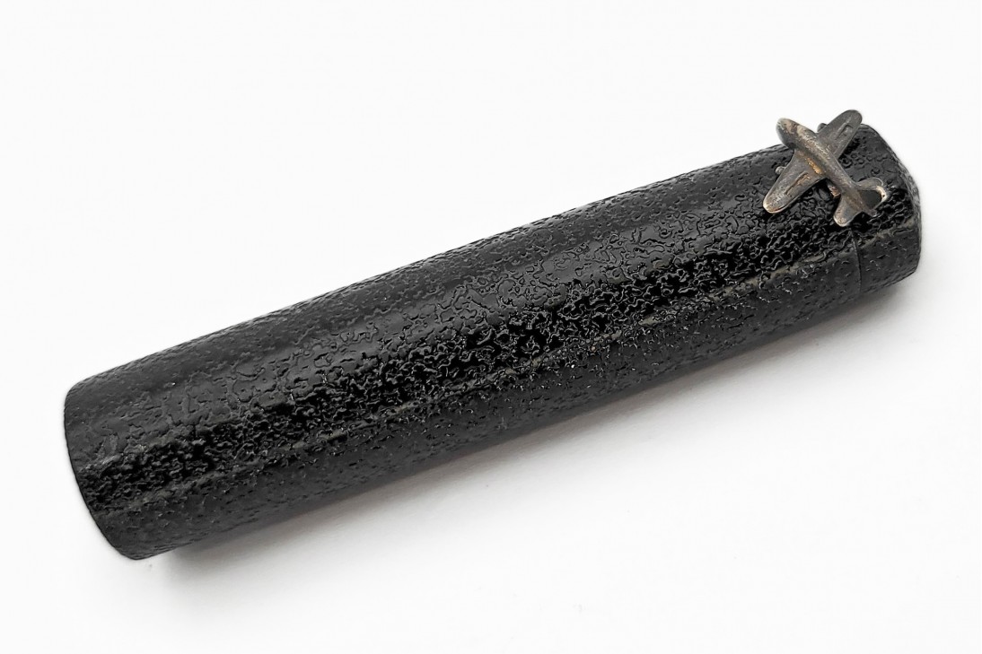 Nakaya Piccolo Long Writer Ishime Kanshitsu Black Fountain Pen with Plane Stopper