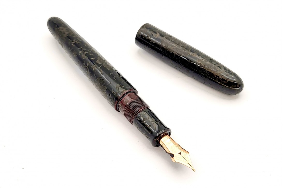Nakaya Portable Cigar Chinkin Housoge (Black Lines 3) Fountain Pen