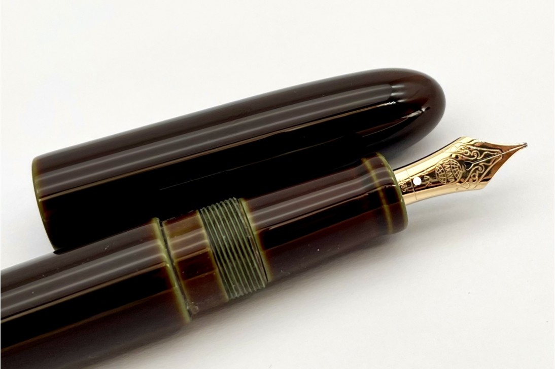 Nakaya D-17mm Cigar Portable Heki-Tamenuri Fountain Pen