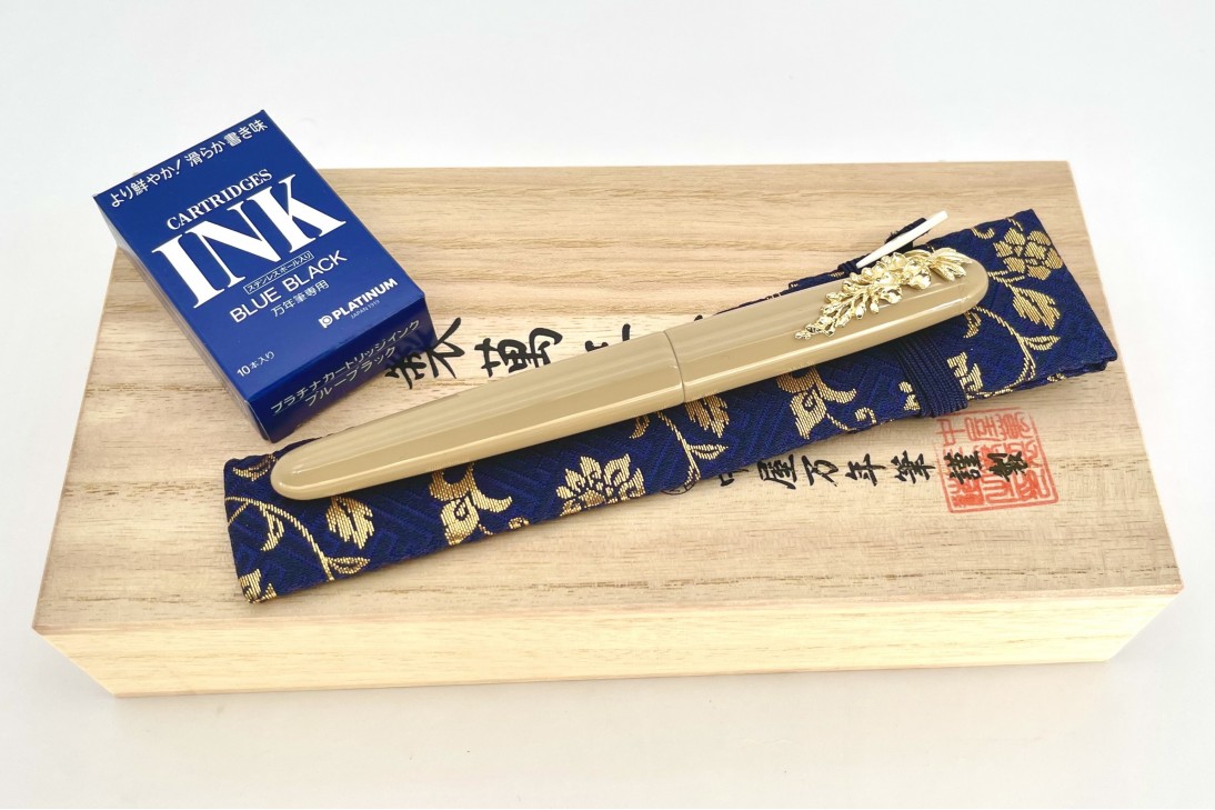 Nakaya Limited Edition Portable Writer Shiro Fountain Pen with Wisteria Stopper