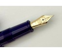 Nakaya Portable Writer Fuji Ⅱ (Wisteria) Shobu Base Fountain Pen with Yellow Gold Wisteria Stopper
